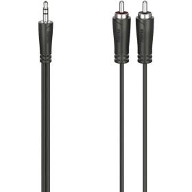 Hama 00205112 jack / cinch audio prepojovací kábel [2x cinch zástrčka - 1x jack zástrčka 3,5 mm] 5 m čierna; 00205112
