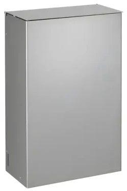 Rossignol Stella 51346 metalovo šedý / Nástenný kôš s vekom / 10 L