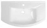 AQUALINE - ZERO 86 keramické umývadlo nábytkové 86x50cm, biela 6085