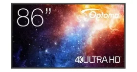 86" Optoma N3861K čierna / Komerčný panel / 4K UHD / Android 11 / 24/7 / HDMI (H1F2C0HBW101)