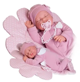 Antonio Juan 33226 LUNA - spiaca realistická bábika bábätko s mäkkým látkovým telom - 42 cm