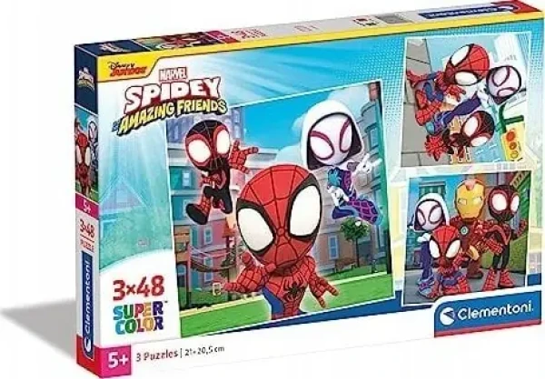 Clementoni PUZZLE Spidey a jeho úžasní priatelia /3x48 dielikov/ od 5 rokov