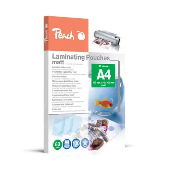 PEACH laminovacia fólia A4 (303x216mm) 80mic Highspeed 100ks (PP580-22)