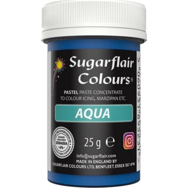 Gélová farba aqua pastelová 25 g - Sugarflair - Sugarflair
