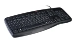 C-tech KB-107 USB čierna / Ergonomická klávesnica / membránová / USB / CZ/SK layout (8594125010386)