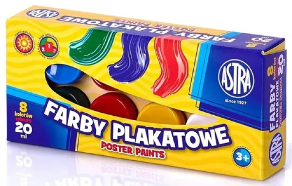 ASTRA Temperové farby 8x20ml / od 3 rokov (83112903)