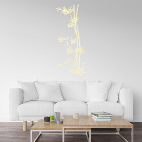 Veselá Stena Samolepka Bambus Farba: béžová, Veľkosť: 30 x 65 cm