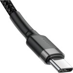 Baseus CATKLF-GG1 kábel USB-C na USB-C čierno-šedá / 1 m (CATKLF-GG1)