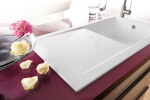 VILLEROY & BOCH VILLEROY & BOCH - Keramický drez Timeline 60 White alpin nástavný 1000 x 510 bez excentra 679001R1