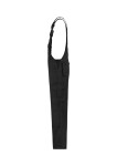 Priemyselné pracovné nohavice Dungaree Overall so šnúrkou unisex čierne S