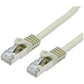 Value 21.99.0855 RJ45 sieťové káble, prepojovacie káble CAT 6a (surový kábel CAT 7) S/FTP 5.00 m sivá dvojžilový tienený 1 ks; 21.99.0855