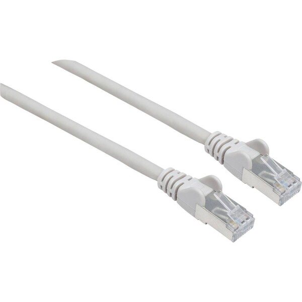 Intellinet 740807 RJ45 sieťové káble, prepojovacie káble CAT 6A S/FTP 2.00 m sivá fóliové tienenie, tienenie pletivom, tienený, bez halogénov 1 ks; 740807