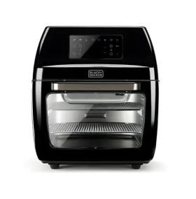 BlackDecker BXAFO1200E / Teplovzdušná rúra s fritézou / 1700 W / 12 l / rotisserie / dotykové ovládanie (ES9730030B)