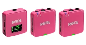 Rode Wireless GO Gen 3 ružová (WIGOGEN3PIN) / Bezdrôtový mikrofónny systém / 2x vysielač a 1x prijímač / 3.5mm jack (WIGOGEN3PIN)