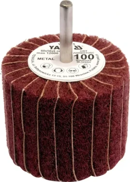 YATO Brúsny lamelový kotúč radiálny 60x50 mm P-200 / Brúsny kotúč / Priemer stopky 6 mm