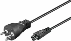 MicroConnect Power Cord DK Typ-K - C5 0.5m čierna / dánska koncovka (PE120805)