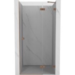 MEXEN/S - Lunar sprchové dvere krídlové pravá 120, transparent, meď kartáčovaná 834-120-000-65-00-P