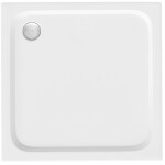 REA/S - Sprchová akrylová vanička Belmond White 90x90 Krytka kartáčované zlato KPL-14371