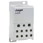 Hager KJ02A blok rozvádzača 45 mm skrutkovací sivá 1 ks Piece; KJ02A