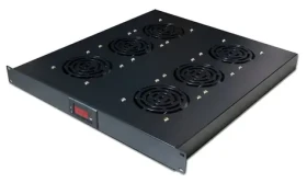 Xtendlan Ventilačná jednotka do 1U pozície / Ventilačná jednotka / termostat / 6 ventilátorov / hĺbka 500 mm (SFAN1U6T-B-EK)
