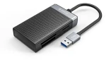 Orico CL4D-A3 čierna/strieborná / Čítačka pamäťových kariet / USB-A 3.0 / SD / microSD / CF / MS