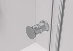 CERANO - Sprchovací kút Volpe Duo Ľ/P - 6 mm - chróm, transparentné sklo - 70x70x190 - zalamovacie CER-427357