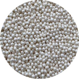 Cukrové perličky biele metalické 2 mm 1 kg - I LOVE CAKES - I LOVE CAKES