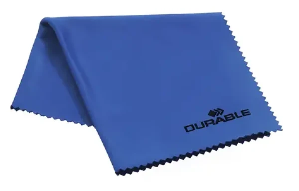 Durable TechClean Cloth modrý / Čistiaca handrička z mikrovlákna / 20x20 cm (579406)