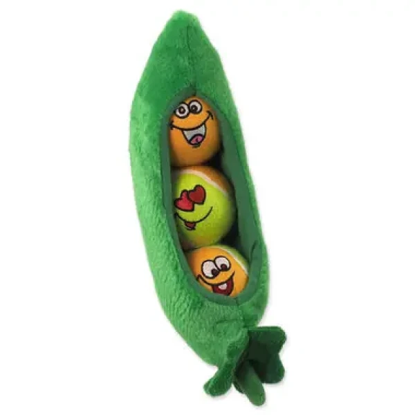 Dog Fantasy Hračka - Crazy ball M set loptičiek pískací v tvare struku 24 cm (454-307493)