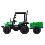 Mamido Detský elektrický traktor BLAST s prívesom 2x200W zelený