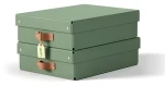 Leitz Puro zelená / Úložný box / Kartón / Veľkosť M nízky / 2 ks / 270 × 100 × 370 mm (61480050)
