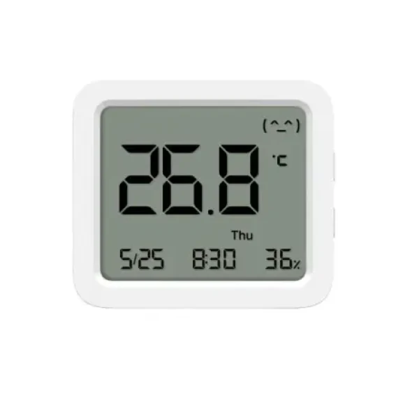 XIAOMI Mi Temperature and Humidity Monitor 3 biela / Digitálny teplomer s vlhkomerom / Bluetooth (6941812797228)