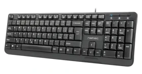 Natec Trout čierna / Drôtová klávesnica / CZ/SK layout / USB-A / Membránová (NKL-1151)