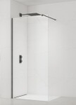 Sprchová zástena Walk-in 80 cm SAT vo farbe PVD Gun metal SATBWI80PRGM SATBWI80PRGM