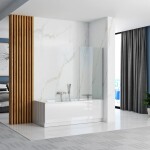 REA - Pohyblivá vaňová zástena LAGOS 80 Chrome REA-W7990