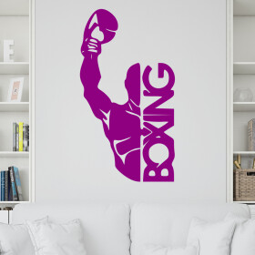 Veselá Stena Samolepka Box Farba: fialová, Veľkosť: 100 x 55 cm