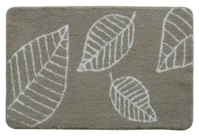 Spirella LEAF béžová / Kúpeľňová predložka / mikrovlákno / 60 x 90 cm / protišmyková