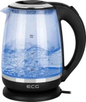 ECG RK 2080 Glass čierna / rýchlovarná kanvica / 2200W / 2 L / sklo a nerez (100000670389)