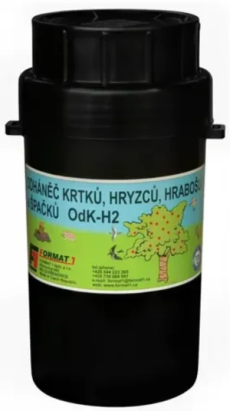 Format1 OdK-H2 - Plačiš krtkov hryzcov a hrabošov / Počuteľný bez regulácie hlasitosti / 400 m2 (ODH_0007)