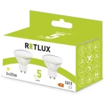 Retlux REL 36 LED GU10 2x5W / 425 lm / 3000K - teplá biela / 2ks (8590669334506)