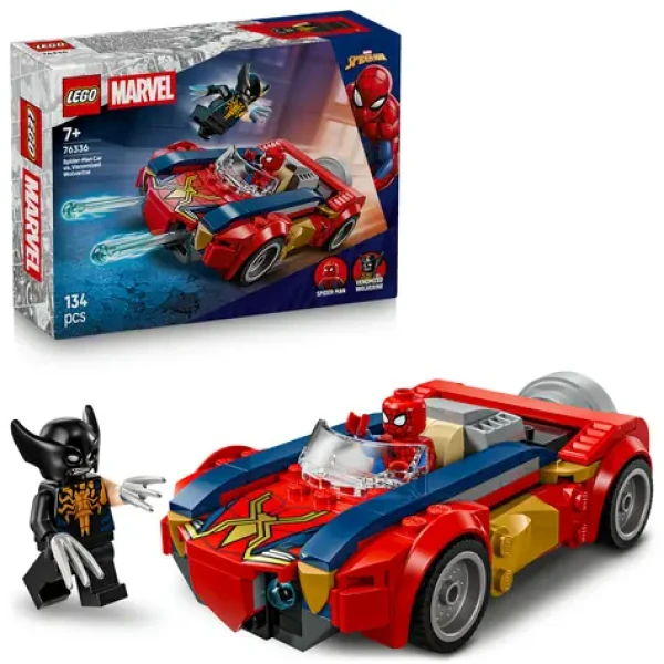 LEGO® | MARVEL 76336 Spiderman a auto vs. venomizovaný Wolverine