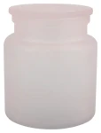 Spirella Yoko dóza na odličovacie tampóny svetlo ružová / sklo / 0.6 L
