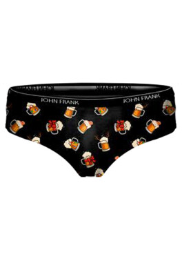 Dámske nohavičky John Frank WJFD-H67-CH-FUN BEER M černá