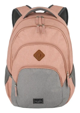 Batoh Travelite Basics Melange Rose/grey 22 L TRAVELITE-96308-17