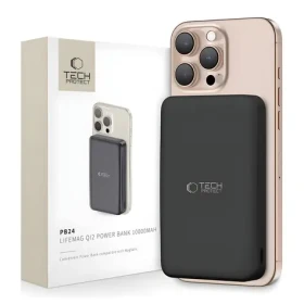 Tech-Protect LifeMag PB24 čierna / Powerbanka / MagSafe Qi2 / 10000 mAh / bezdrôtové nabíjanie