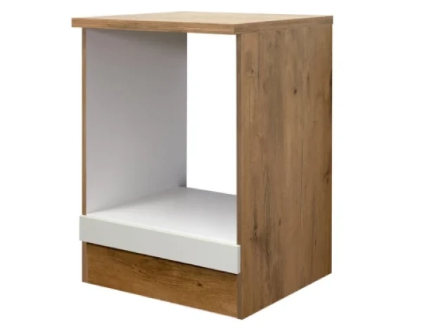 Kuchynská skrinka pre vstavanú rúru Avila, dub lancelot/krémová,60 cm%