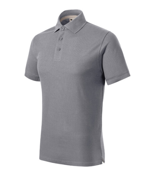 Pánske polo tričko Prime (GOTS) strieborné M