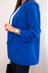 Bunda s chlopňou elegantná chrpová modrá UNI