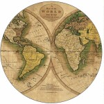 Jedlý papier mapa sveta vintage 19,5 cm - Pictu Hap - Pictu Hap