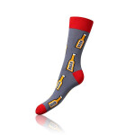 Darčeková krabica zábavných bláznivých ponožiek 4 páry CRAZY SOCKS BOX - BELLINDA - modrá 39 - 42